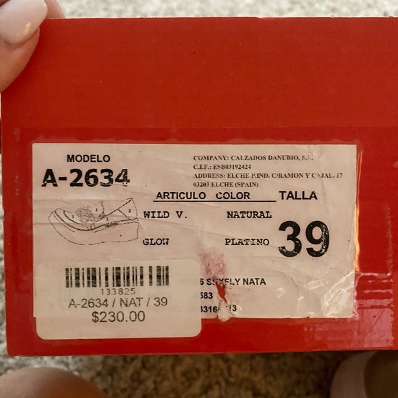 wonders a-2634 - natural color platform leather loafer- size 39 (8.5-9) - Picture 2 of 7